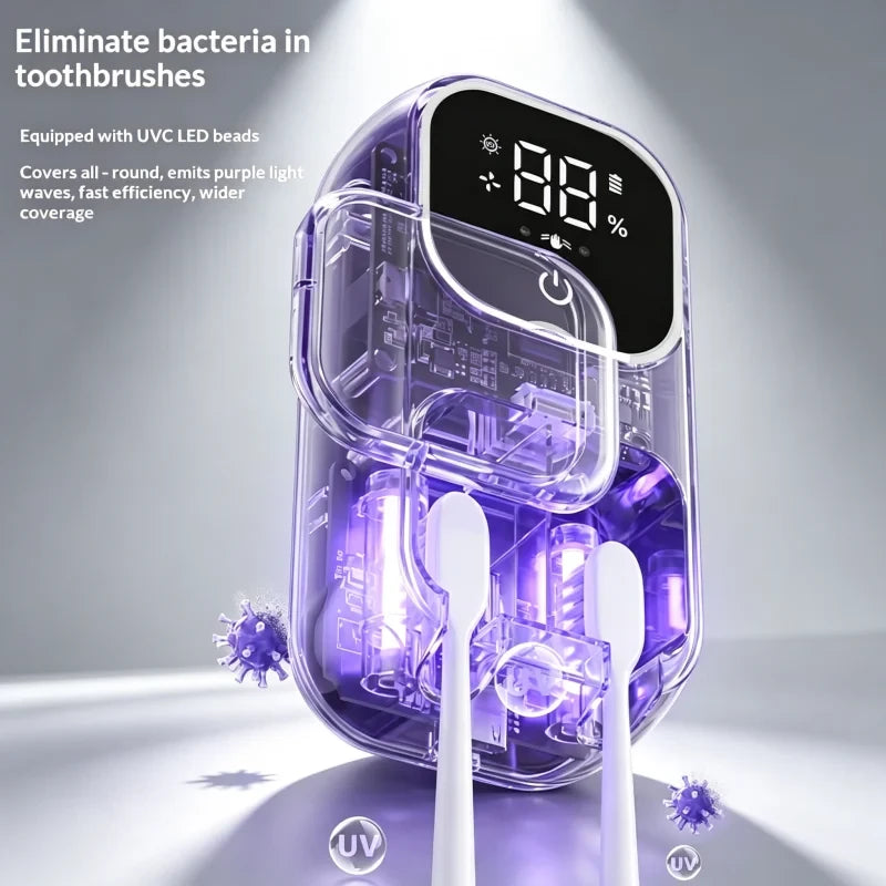 Rechargeable Smart Double Toothbrush Holder
