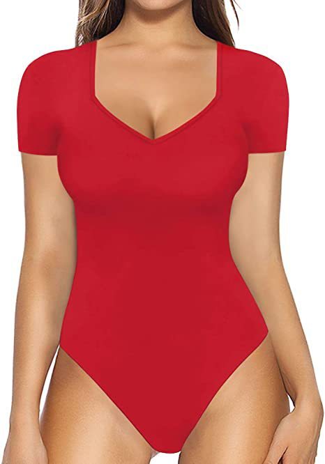 Women's Summer European And American Sweetheart Square Collar Short Sleeve T-shirt Jumpsuit