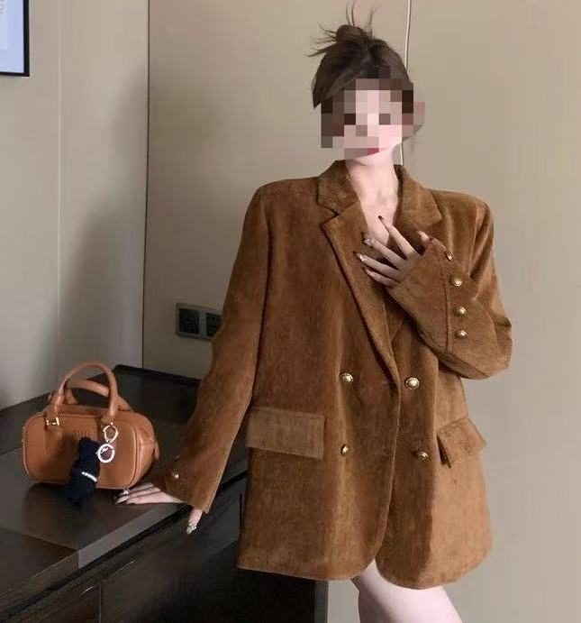 Simple Retro Winter Coat With Added Cotton And Fleece For Extra Warmth