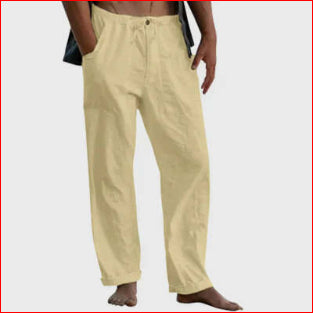 Drawstring Casual Pants Summer Solid Color Trousers