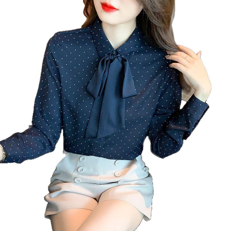 SpringSummer Bow-Tie Blouse For Women
