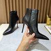 Turtle Patterned Slim Heel Boots
