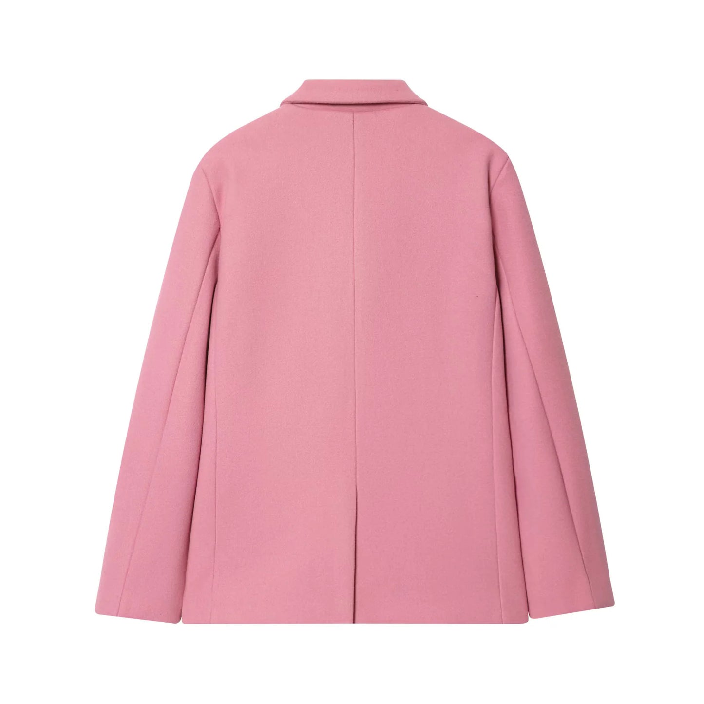 Womens Solid Color Casual Blazer With Long Sleeves