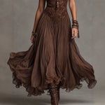 Lace Boho Midi Dress