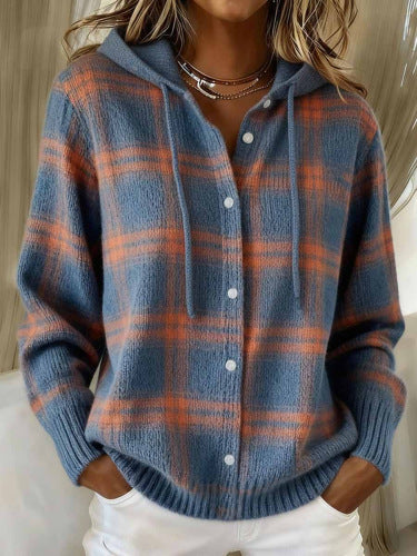 Womens American-style Relaxed-fit Cardigan Hoodie