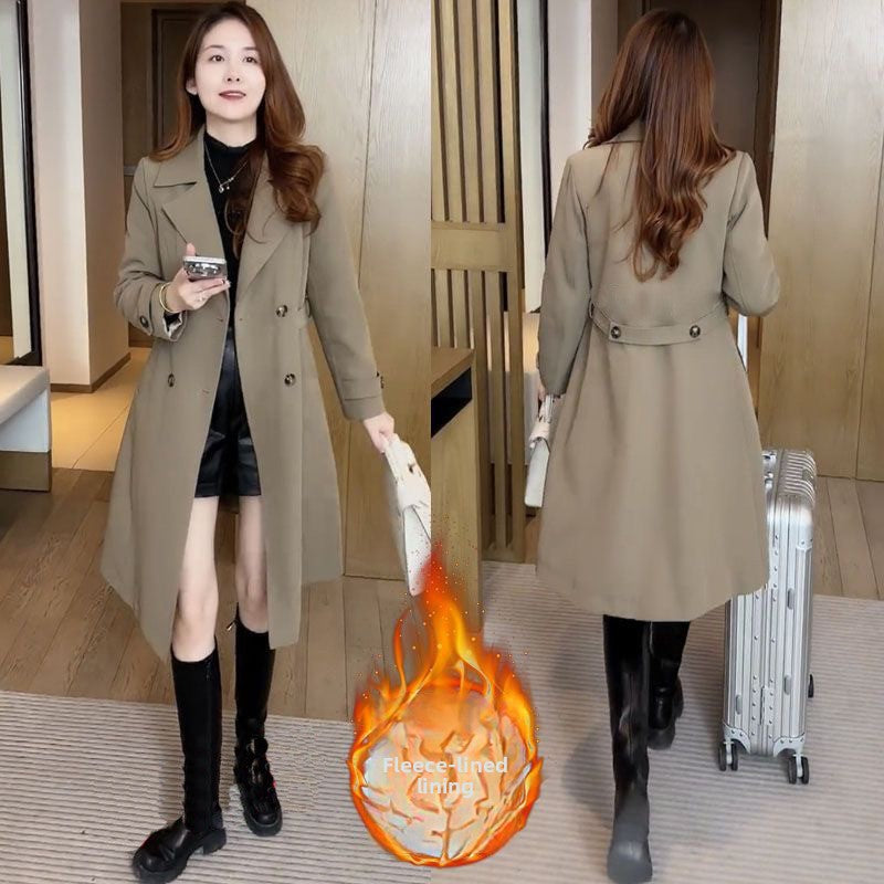 Fleece-lined padded windbreaker coat