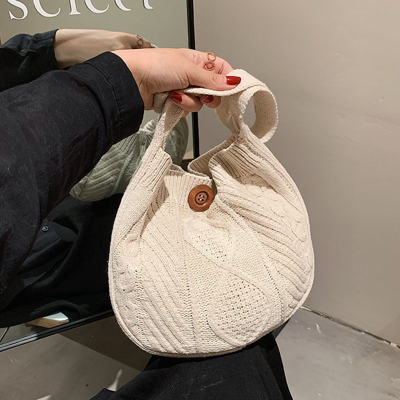 Wool Knitted New Simple Shoulder Bag