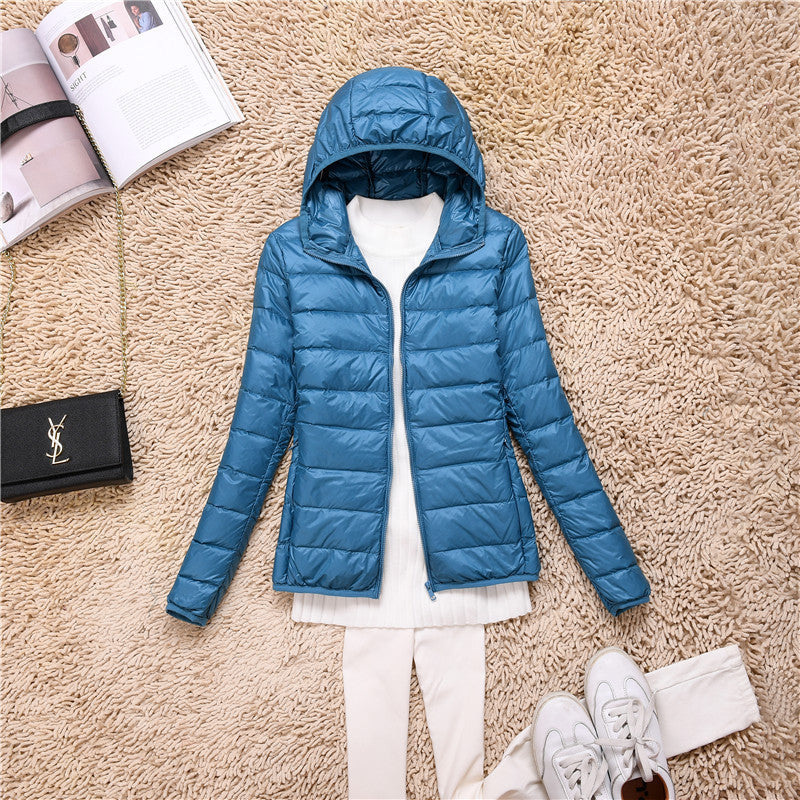 Loose Jacket Plus Fat Plus Size Light And Thin Down Jacket Women Short Short Fat Sister Catty Fat Mm Special Mother Thin