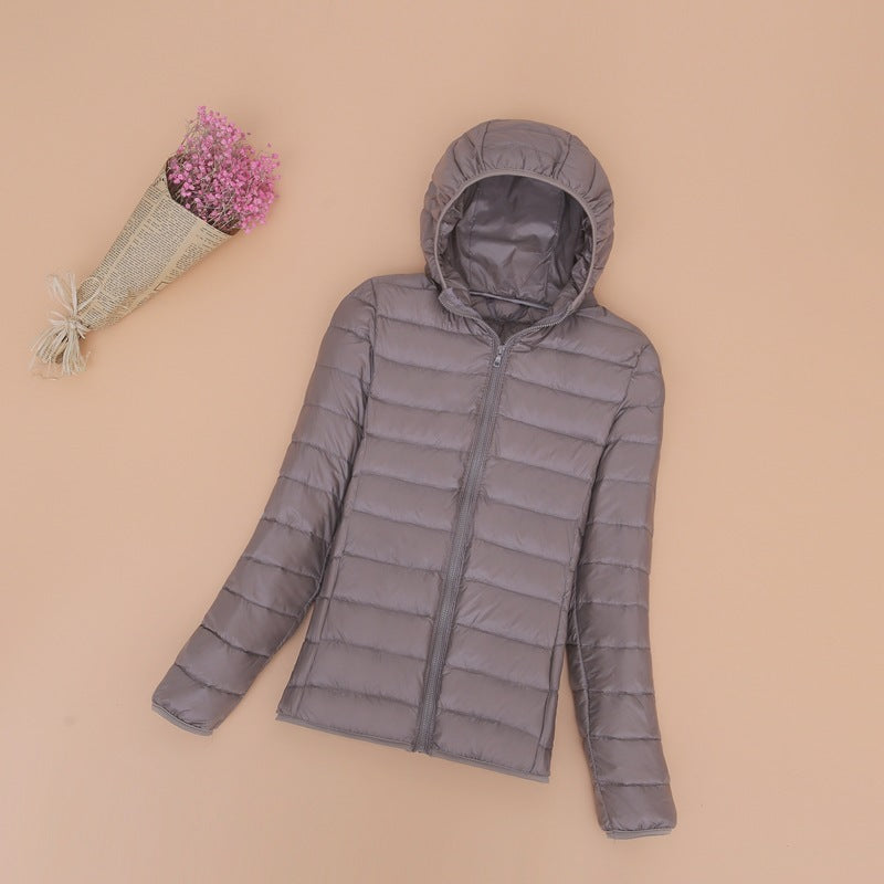 Loose Jacket Plus Fat Plus Size Light And Thin Down Jacket Women Short Short Fat Sister Catty Fat Mm Special Mother Thin