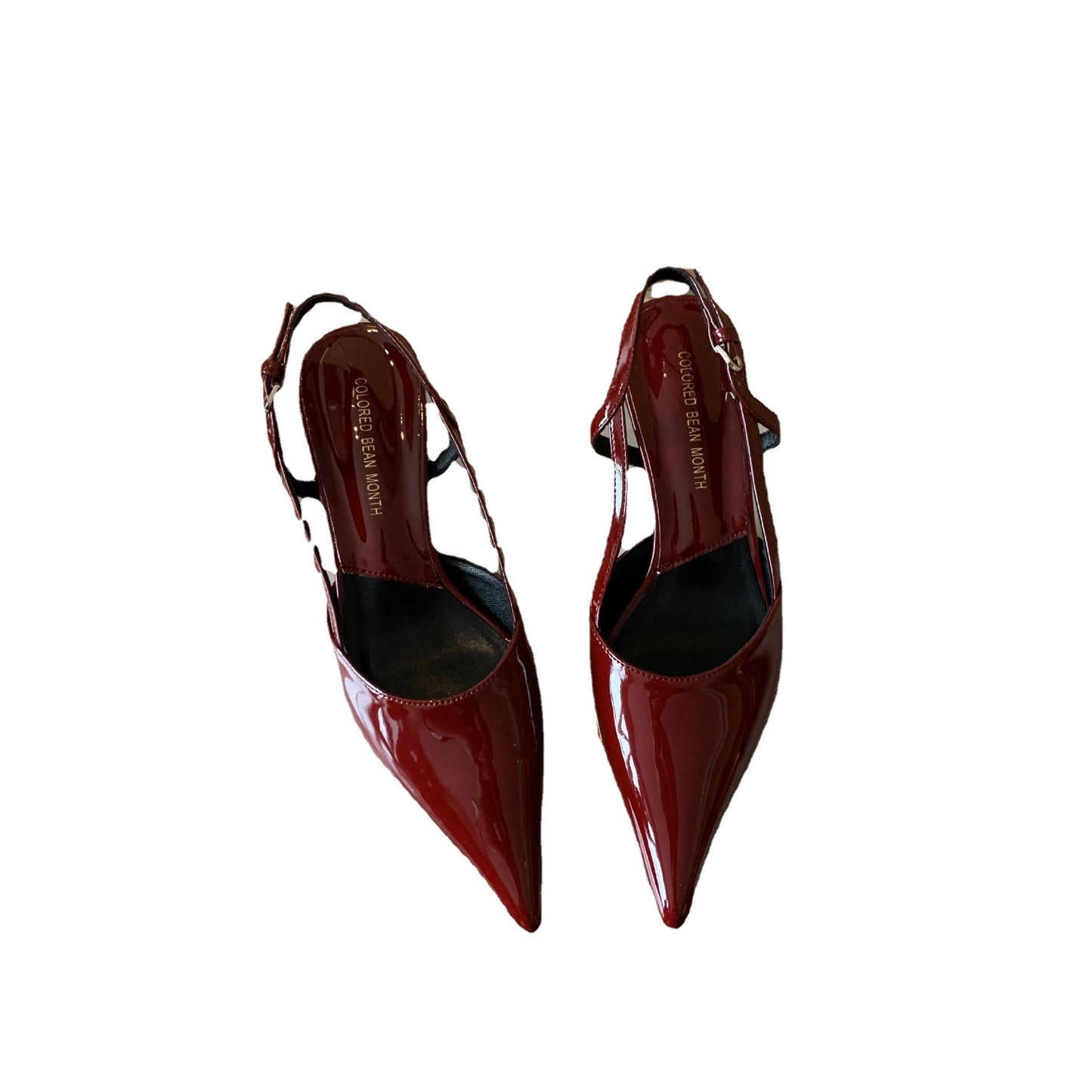 Closed Toe Sandals Women's Stiletto Heel Pointed Toe Low-cut Shoes