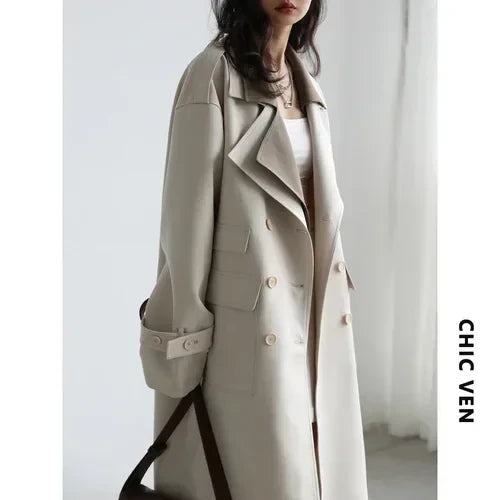 Spliced Trench Coat