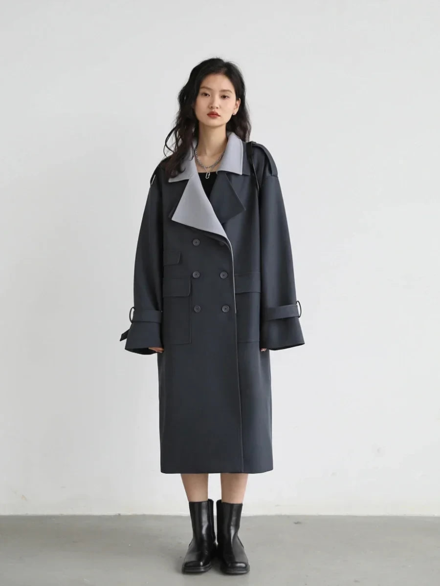 Spliced Trench Coat