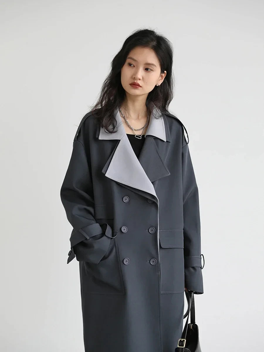 Spliced Trench Coat
