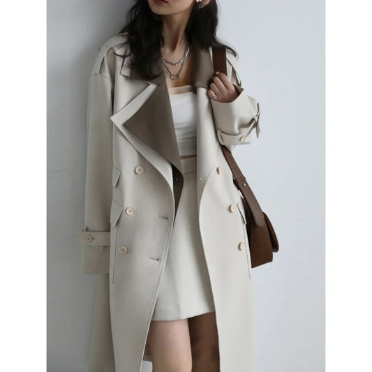Spliced Trench Coat