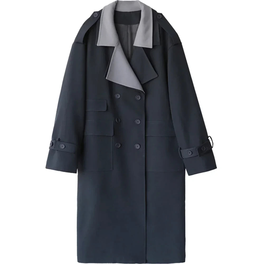 Spliced Trench Coat