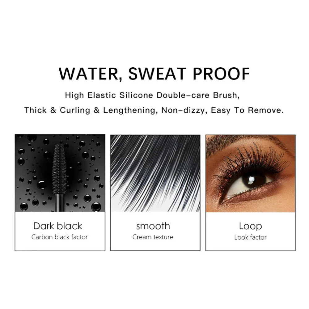 QIBEST 4D Silk Fiber Waterproof Mascara