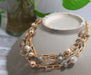 Layered Mother of Pearl Statement Necklace