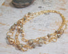 Layered Mother of Pearl Statement Necklace