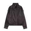 Black Faux Leather Motorcycle Jacket