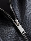Black Faux Leather Motorcycle Jacket