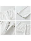 Cotton High Waisted Straight Leg Jeans