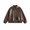 Retro Faux Leather Jacket