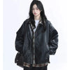 Retro Faux Leather Jacket