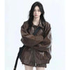 Retro Faux Leather Jacket