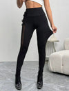 Mesh Patchwork Slim Fit Women Tights