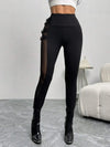 Mesh Patchwork Slim Fit Women Tights