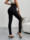 Mesh Patchwork Slim Fit Women Tights