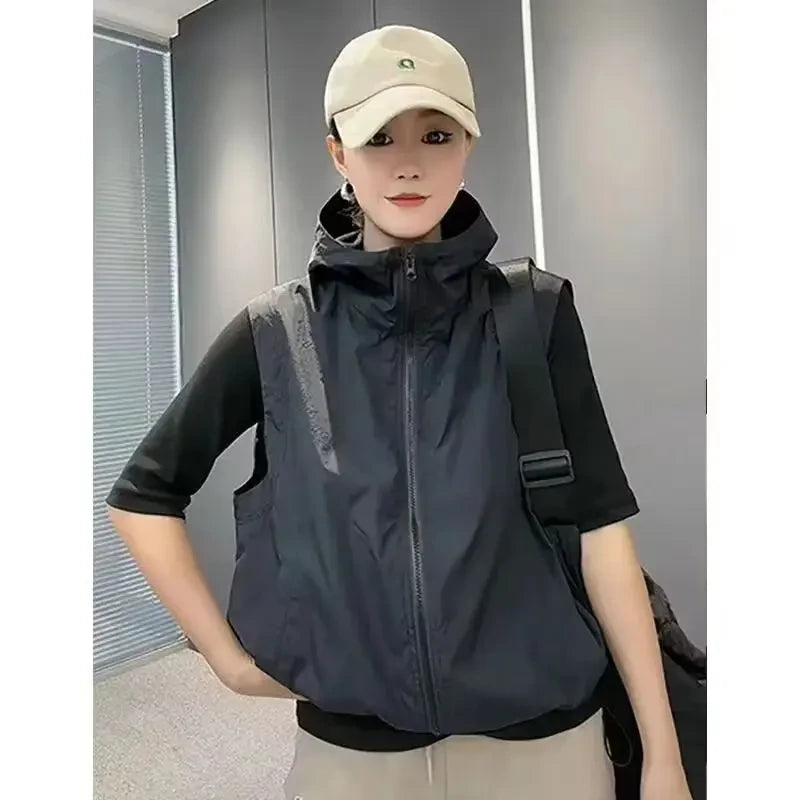 Breathable Hooded Sunscreen Vest