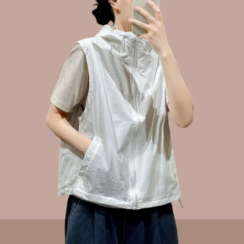 Breathable Hooded Sunscreen Vest