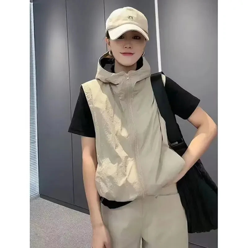 Breathable Hooded Sunscreen Vest