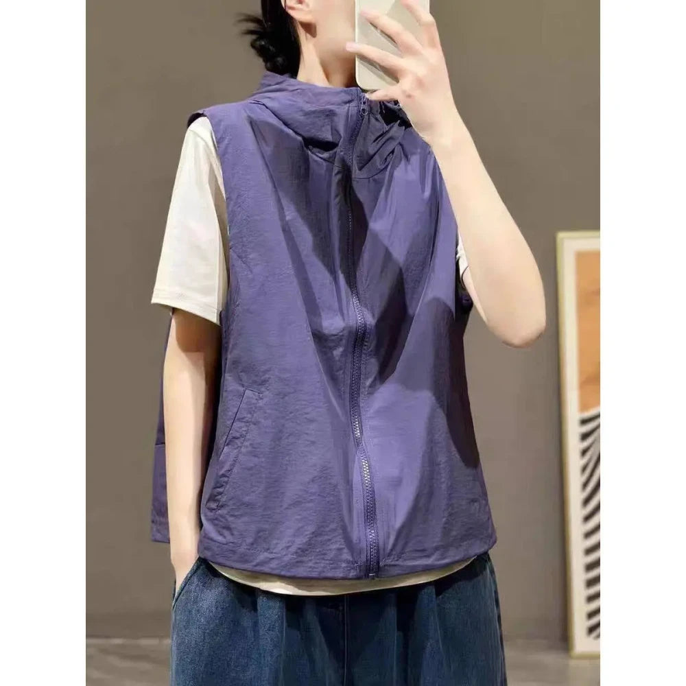 Breathable Hooded Sunscreen Vest