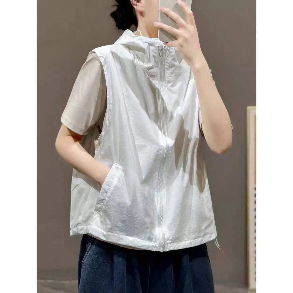 Breathable Hooded Sunscreen Vest