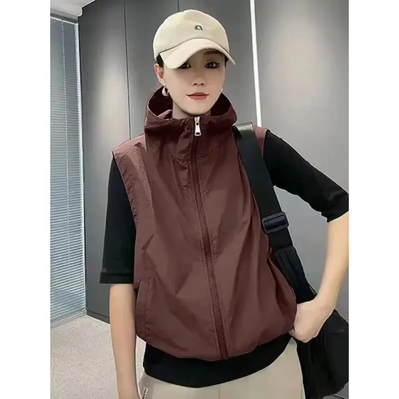 Breathable Hooded Sunscreen Vest