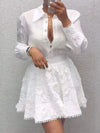 Casual White Skirt Suit