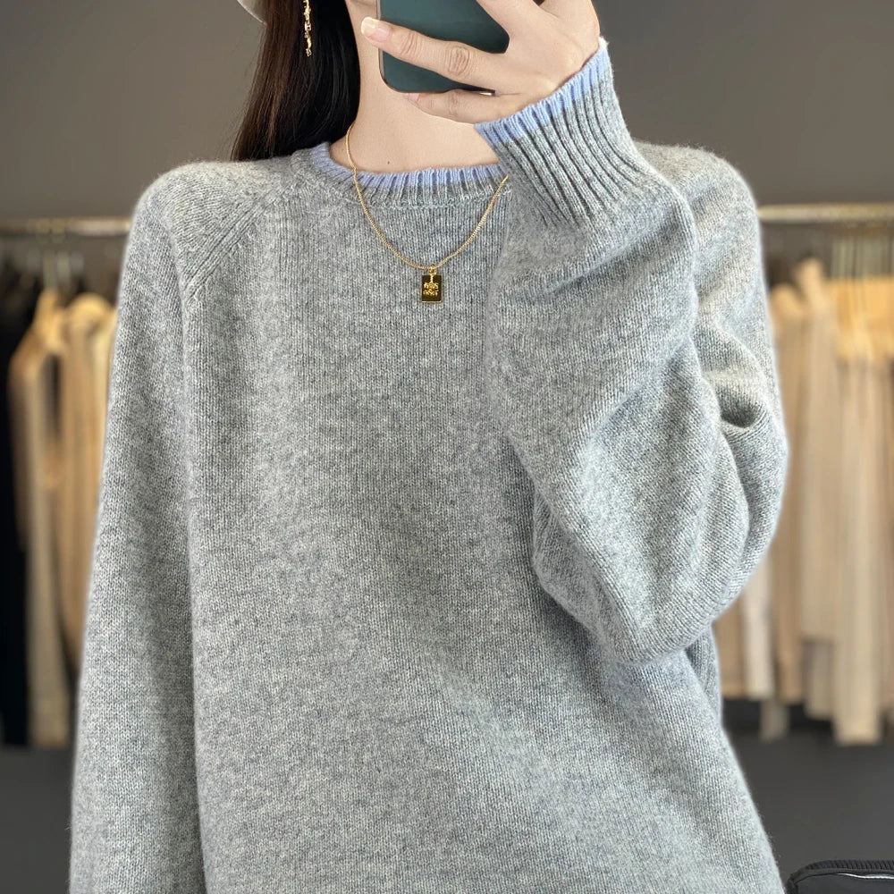 Pure Wool Knitted Sweater
