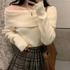 Off Shoulder Knit Sweater