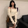 Off Shoulder Knit Sweater