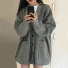 Knitted V-Neck Cardigan