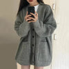 Knitted V-Neck Cardigan