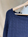 Vintage Navy Knit Sweater