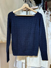 Vintage Navy Knit Sweater