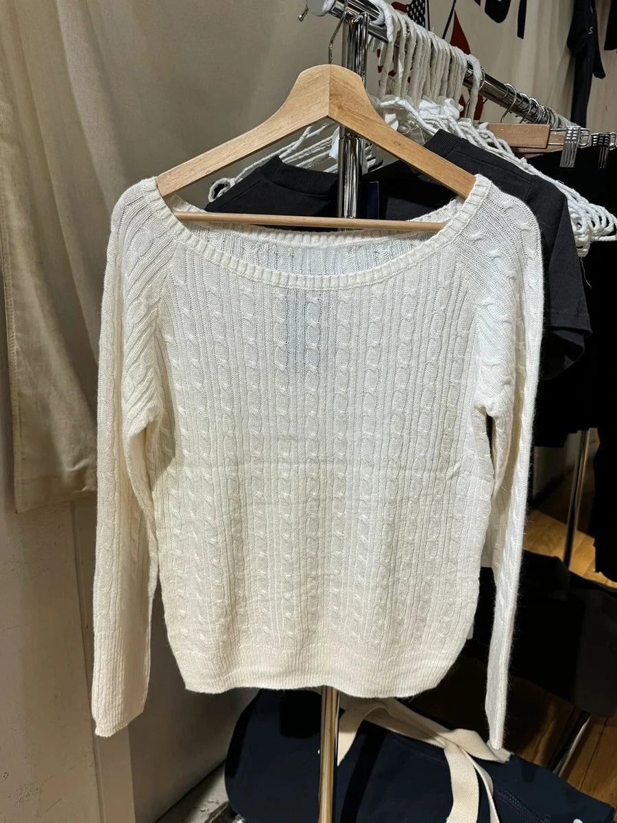 Vintage Navy Knit Sweater