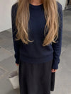 Navy Blue Knit Sweater