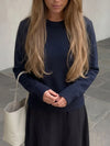 Navy Blue Knit Sweater