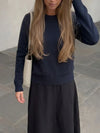 Navy Blue Knit Sweater