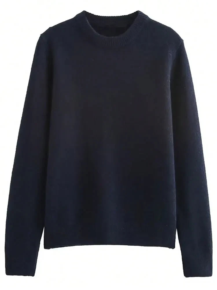 Navy Blue Knit Sweater